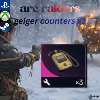 geiger counter x3