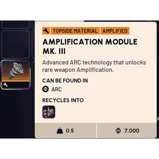 amplification module mk. III
