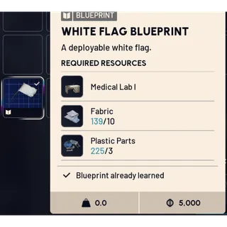white flag blueprint