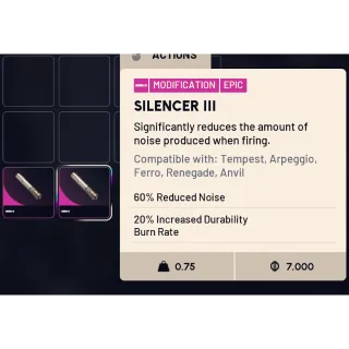 silencer III x2