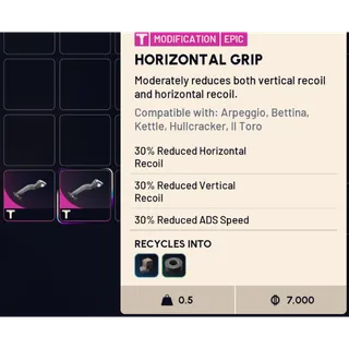 horizontal grip x2