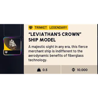 leviathans crown ship model x1