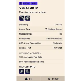 1x venator iv (full dur blue attach)