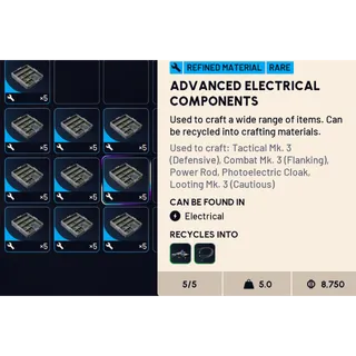 advanced electrical components x50