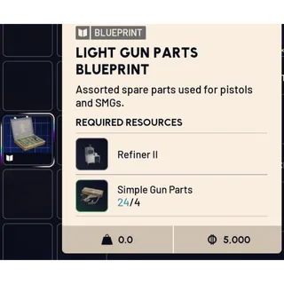 light gun parts blueprint