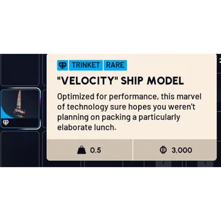 velocity ship model