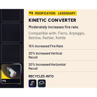 1x Kinetic Converter