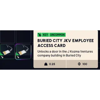buried city jkv employee access x2