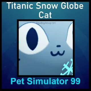 TITANIC SNOW GLOBE CAT