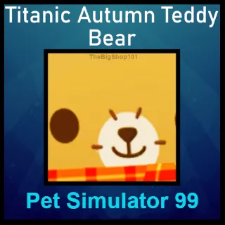 TITANIC AUTUMN TEDDY BEAR