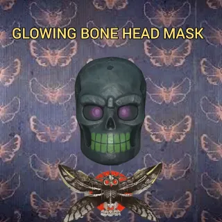 GLOWING BONE HEAD MASK 