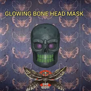 GLOWING BONE HEAD MASK 
