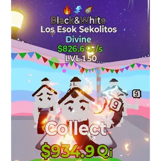 Lvl 150 B&W 3 Trait Los Esok Sekolitos - Go Up For Brainrots