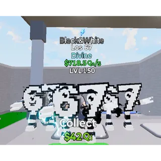 Lvl 150 B&W Los 67 1 Trait - Go Up For Brainrots