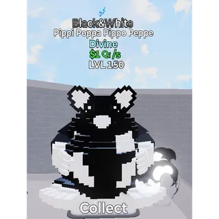 Lvl 150 B&W Pippi Poppa Pippo Peppe 1 trait - Go Up For Brainrots