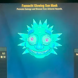 GLOWING SUN MASK