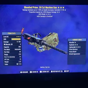 BE90 50 CAL MACHINE GUN