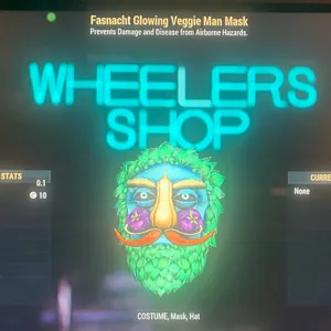 GLOWING VEGGIE MAN MASK