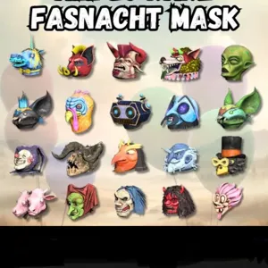 20x RARE FASNACHT MASK