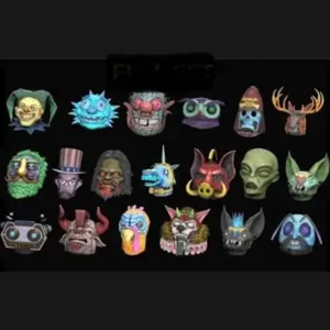 19x GLOWING MASK