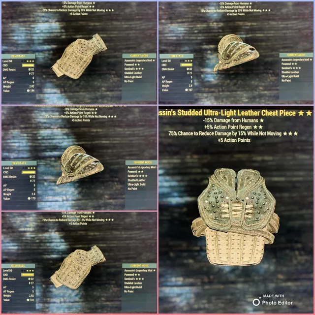 PSA HEAVY LEATHER Fallout 76 Game Items Gameflip