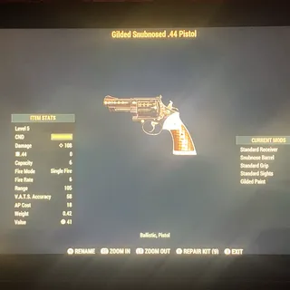 LEGACY GILDED .44 PISTOL