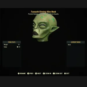 GLOWING ALIEN MASK