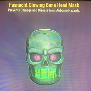 GLOWING BONE HEAD MASK