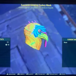 GLOWING TURKEY MASK