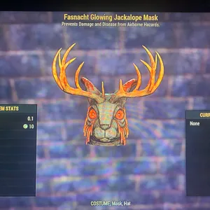 GLOWING JACKALOPE MASK