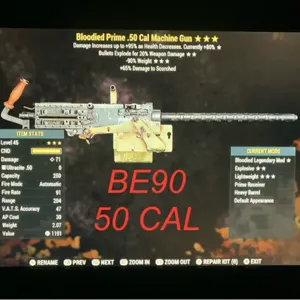 BE90 50 CAL MACHINE GUN