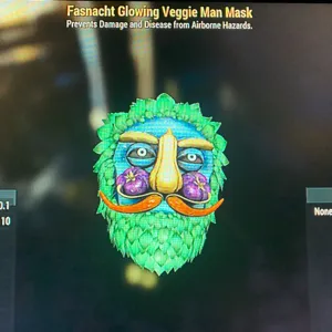 GLOWING VEGGIE MAN MASK