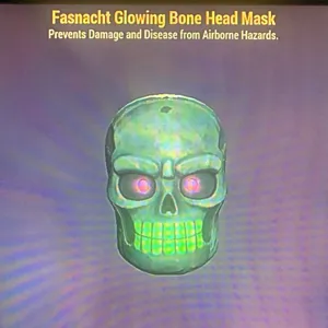 GLOWING BONE HEAD MASK