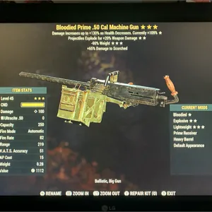 BE90 50 CAL MACHINE GUN