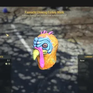 GLOWING TURKEY MASK