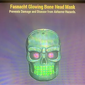GLOWING BONE HEAD MASK