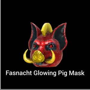 GLOWING PIG MASK