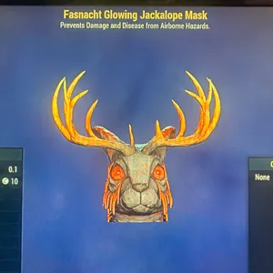 GLOWING JACKALOPE MASK