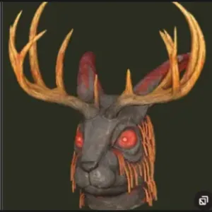 GLOWING JACKALOPE MASK