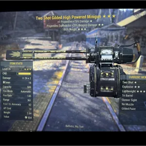 TSE90 GILDED MINNIGUN