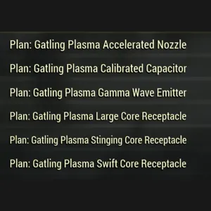 GATLING PLASMA PLAN SET