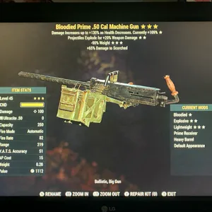 BE90 50 CAL MACHINE GUN