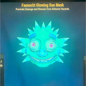 GLOWING SUN MASK