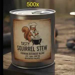 500 CANNED TASTY 🐿️STEW