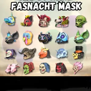 20x RARE FASNACHT MASK