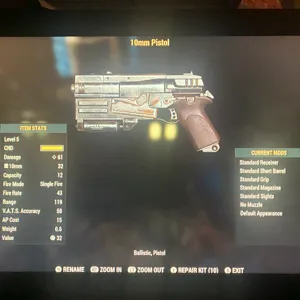 LEGACY LVL 5 10mm PISTOL