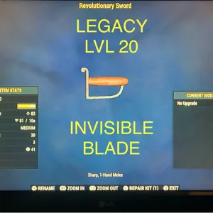 LVL 20 INVISIBLE BLADE