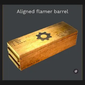 ALIGNED FLAMER BARREL