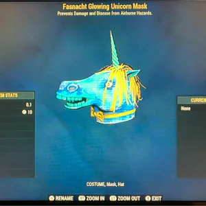 GLOWING UNICORN MASK