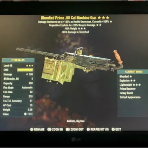 BE90 50 CAL MACHINE GUN